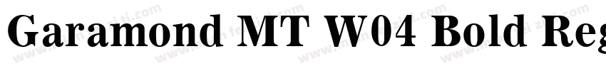 Garamond MT W04 Bold Regular字体转换